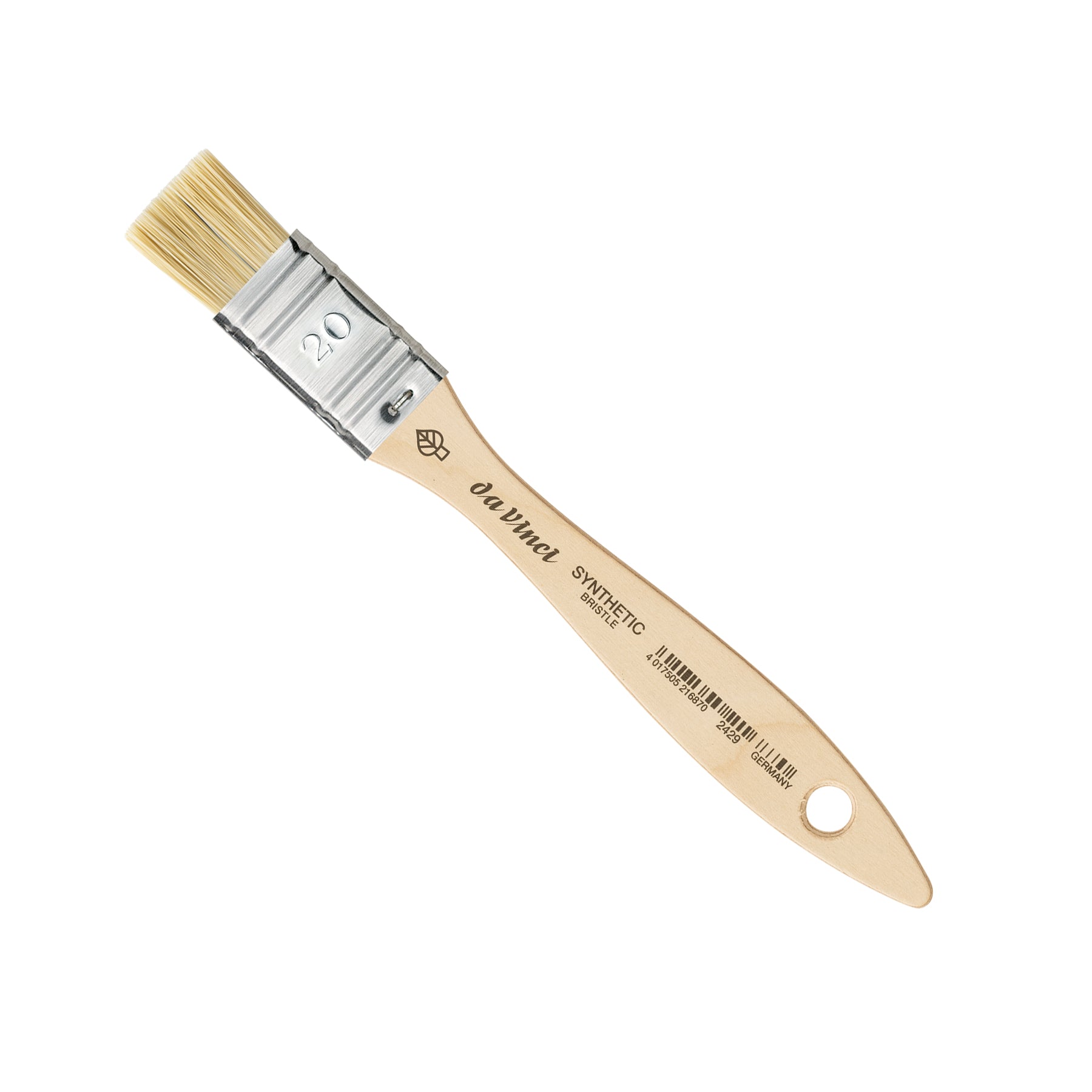 SYNTHETIC Mottler Brush, Natural Hog, Acrylic & Oil, Flat, Series 2429, Size 20