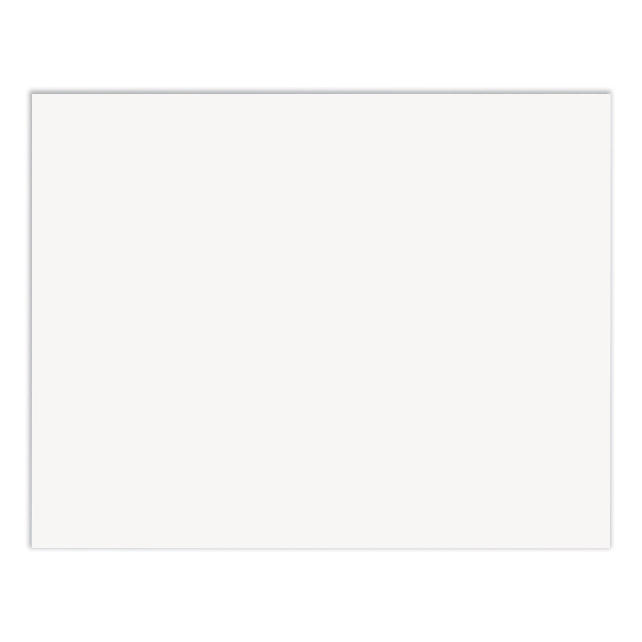 Coated Poster Board, White 14 pt., 22" x 28", 25 Sheets