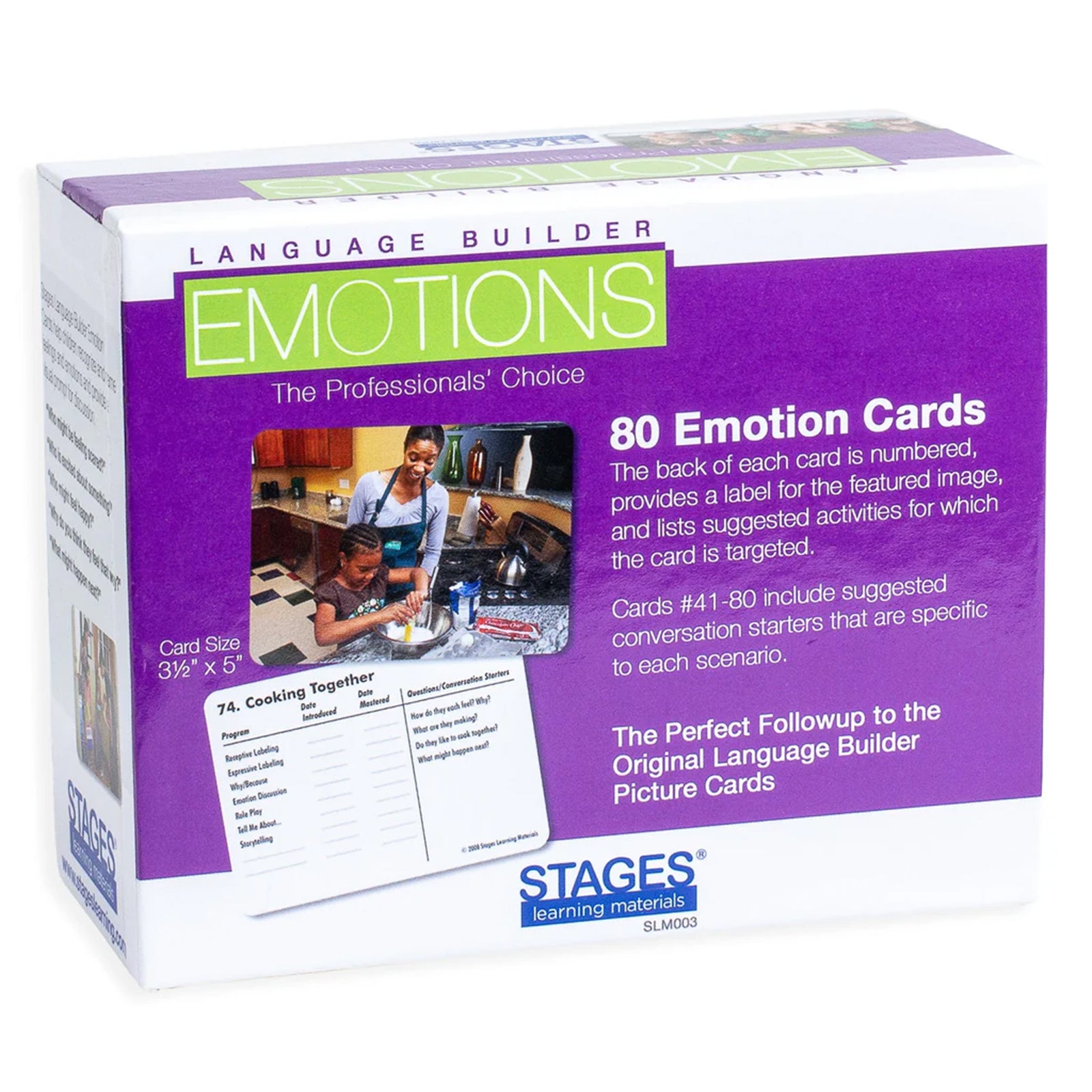 Language Builder® Emotion Card Set, Pack of 80