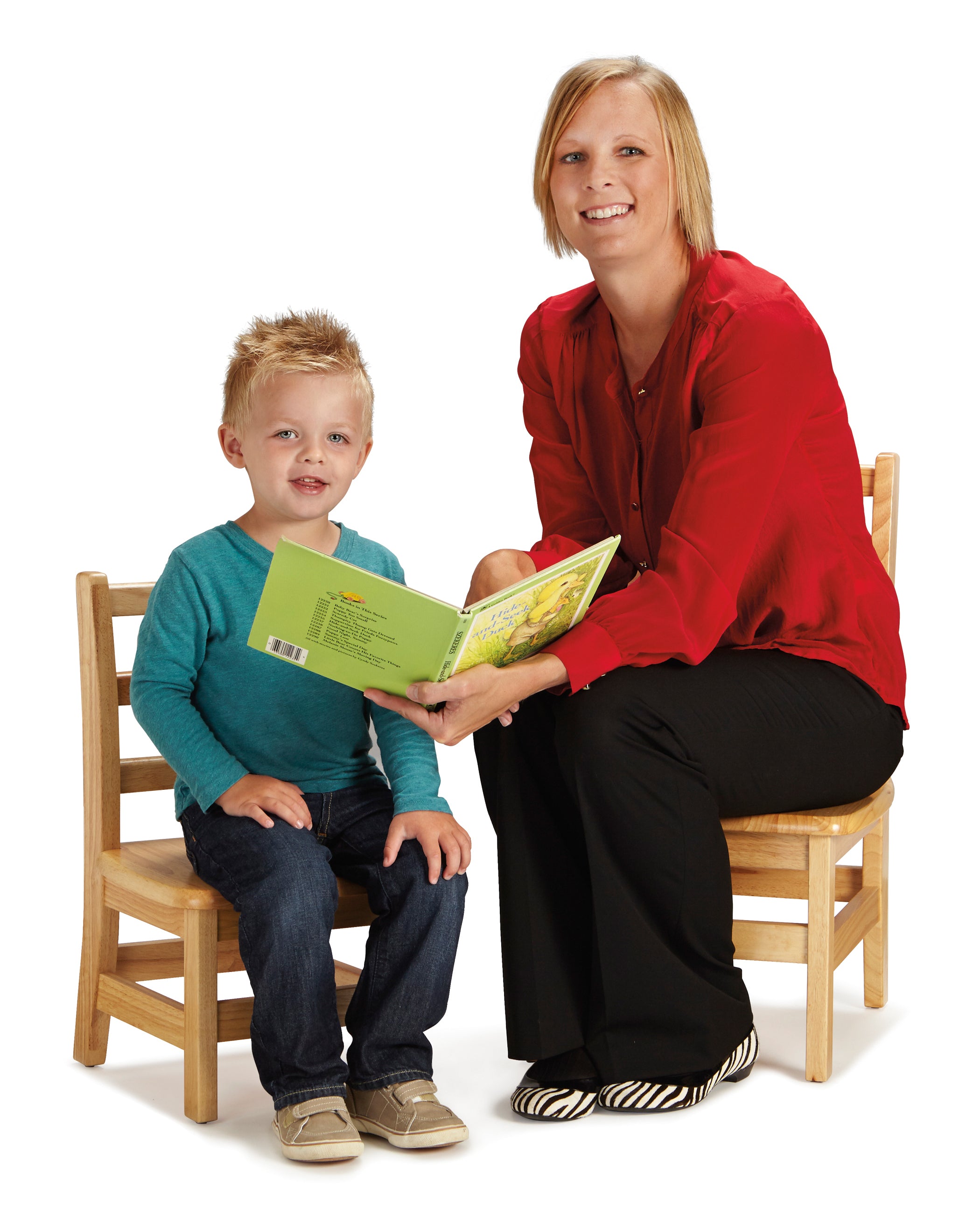 Jonti-Craft® Instructor’s Ladderback Chair Pair - 12" Height