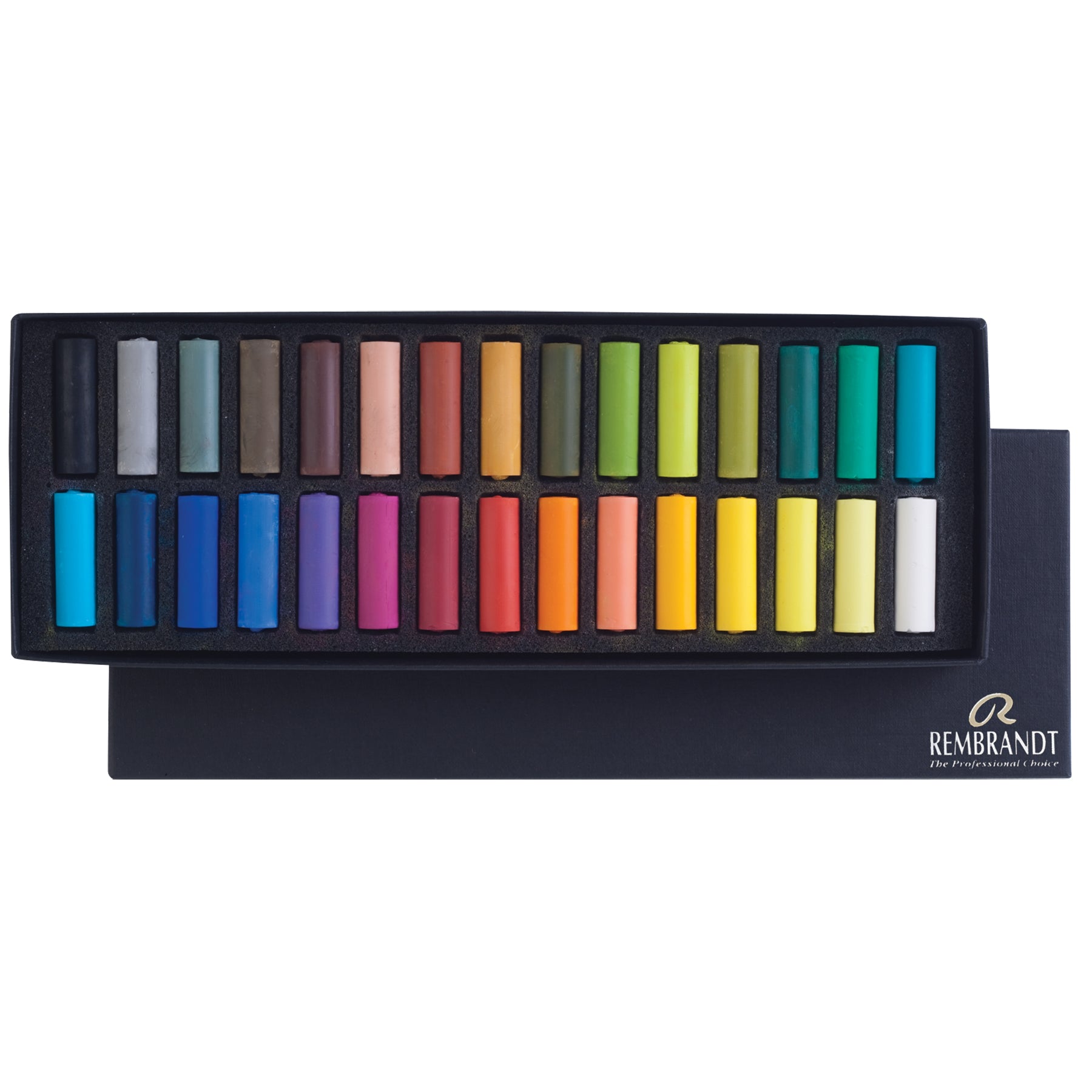 Soft Pastel Cardboard Box Set, General Selection, 30 Half Sticks