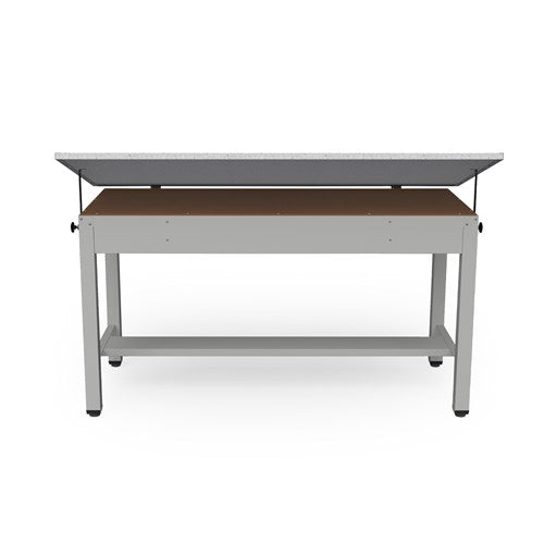 Ranger Steel 4-Post Table 72”W x 37.5”D with Tool Drawer and Shallow Drawer