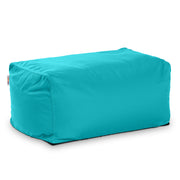 Jaxx Leon Outdoor Bean Bag Ottoman, Cancun Blue