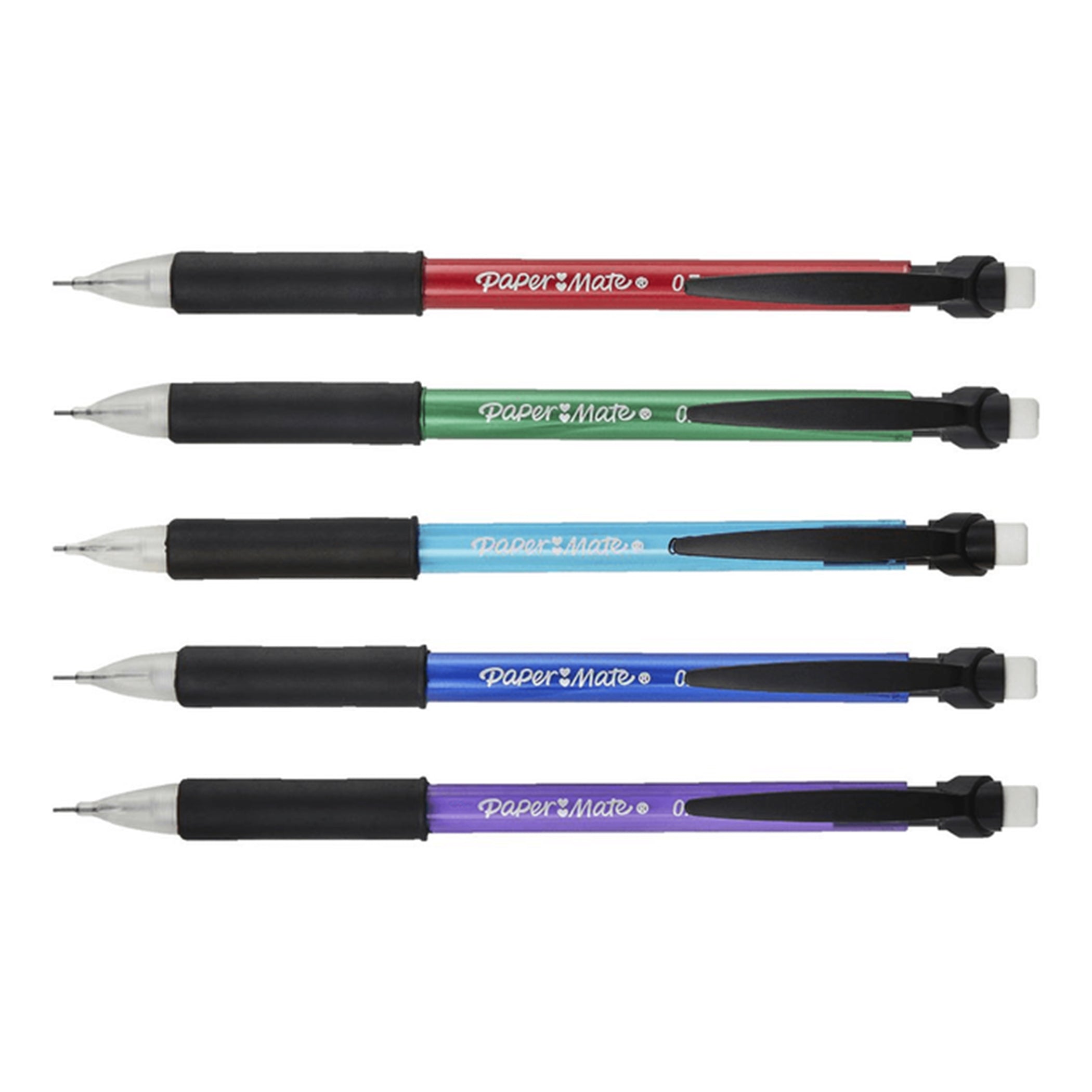 Write Bros® Comfort Mechanical Pencil, 0.7mm, Assorted, Pack of 5