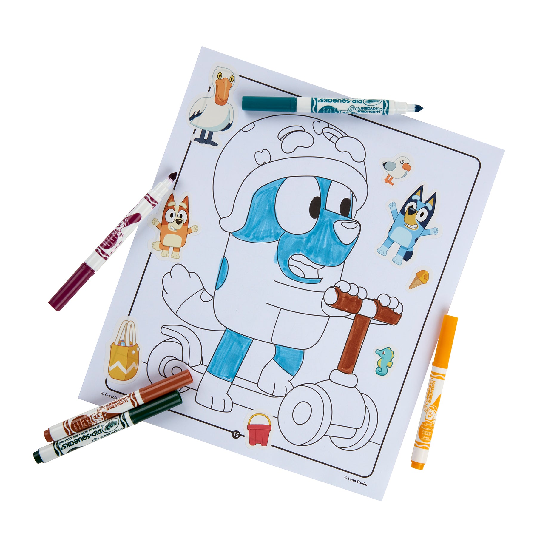Color & Sticker Activity Set, Bluey