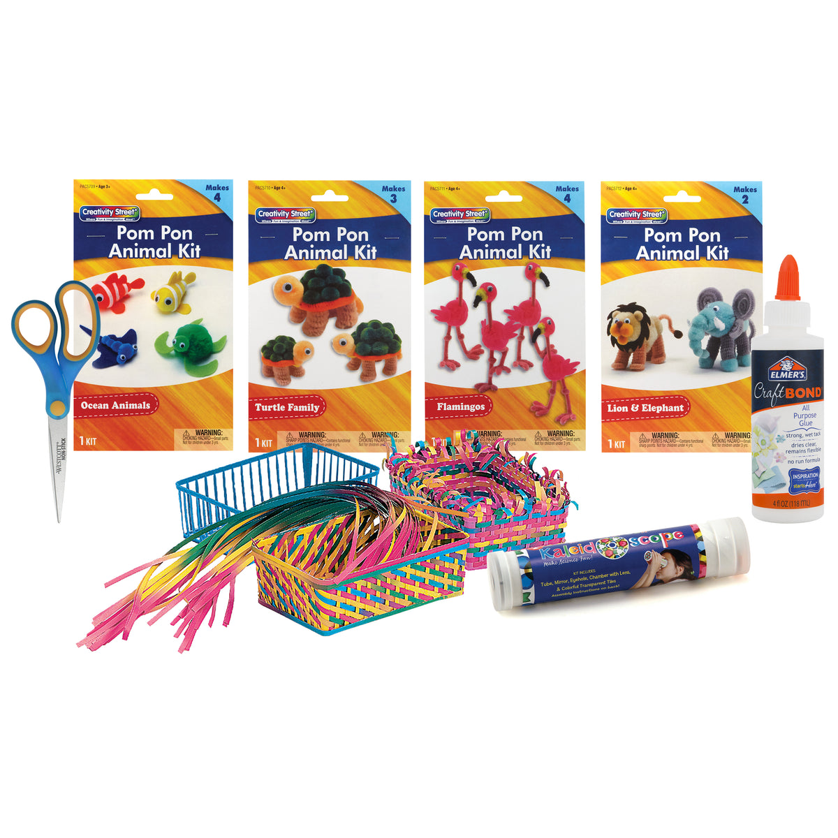 CRAFT KITS W/SCISSORS & GLUE