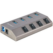 Startech - 4-Port USB 3.2 Gen 1 Hub with Individual on/Off Switches