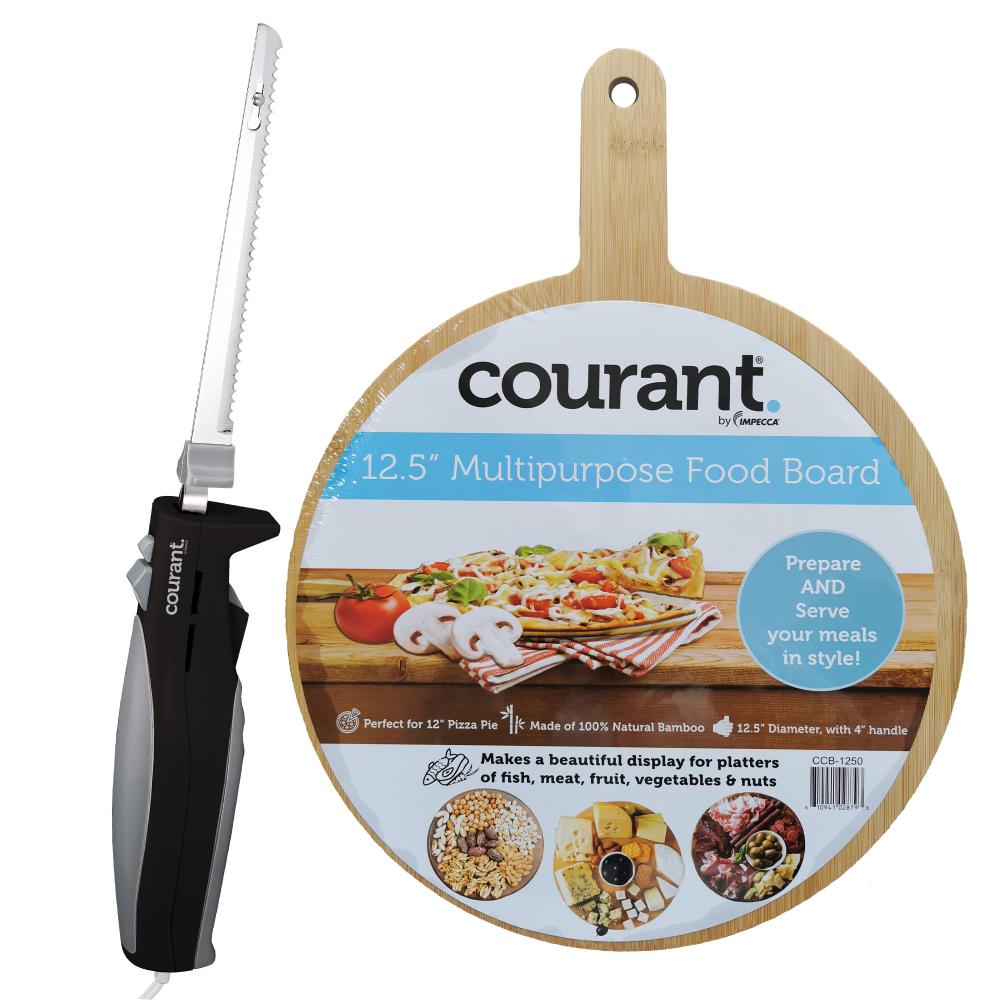 Courant Courant Black Electric Knife with Food Board