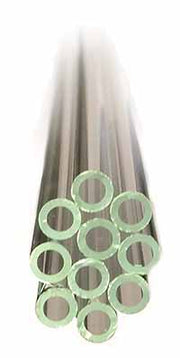 Tubing Flint Glass 5mm OD x 24" Length. Pack 10 pieces.