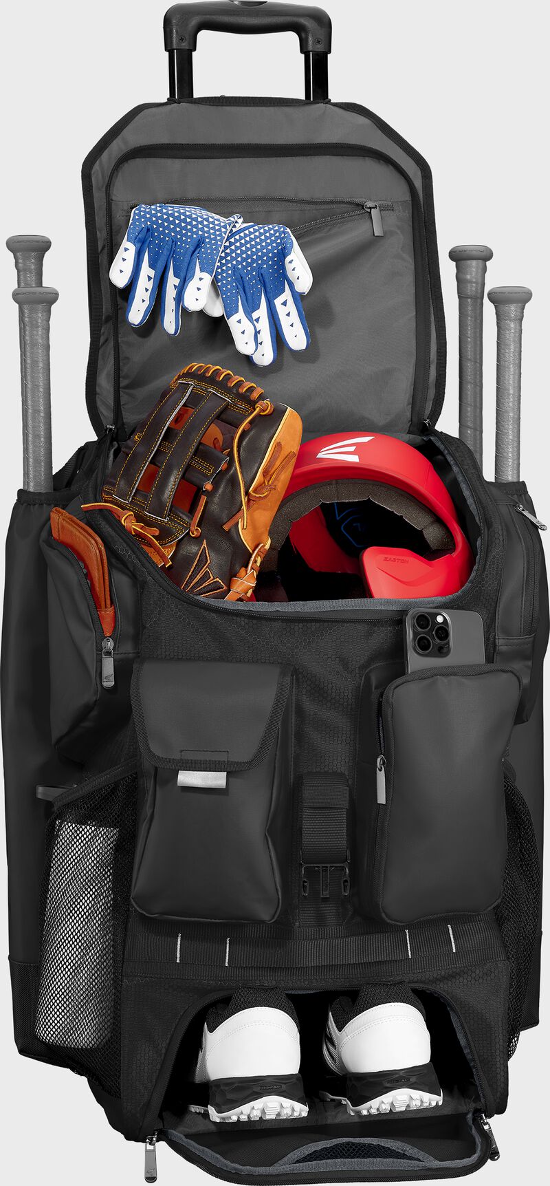 Easton Five Tool Phenom Wheeled Bag - Black
