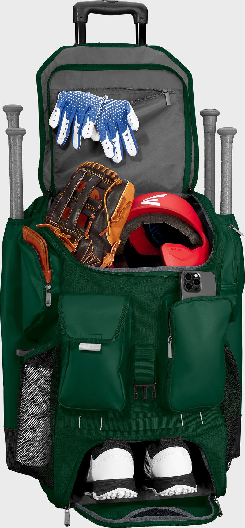 Easton Five Tool Phenom Wheeled Bag - Dark Green