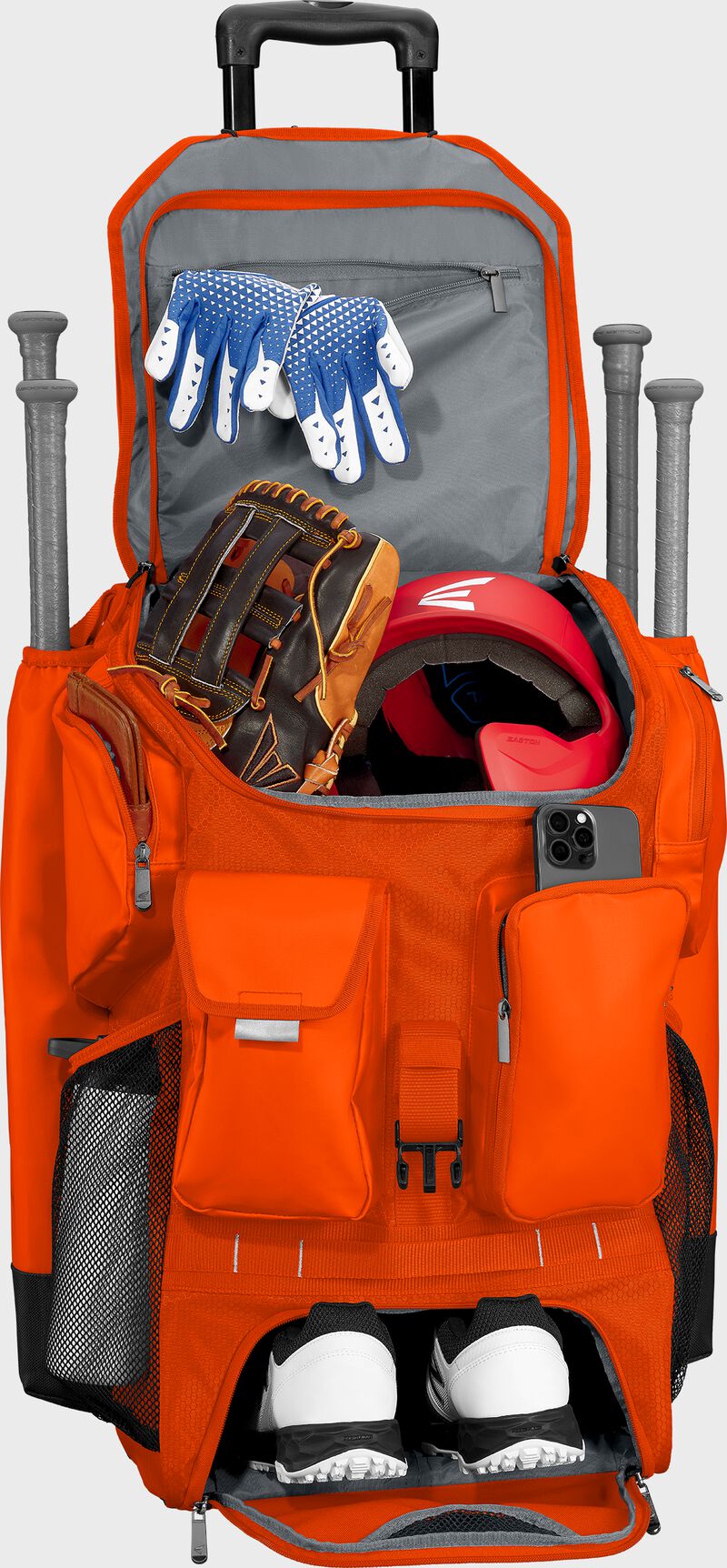 Easton Five Tool Phenom Wheeled Bag - Athletic Orange