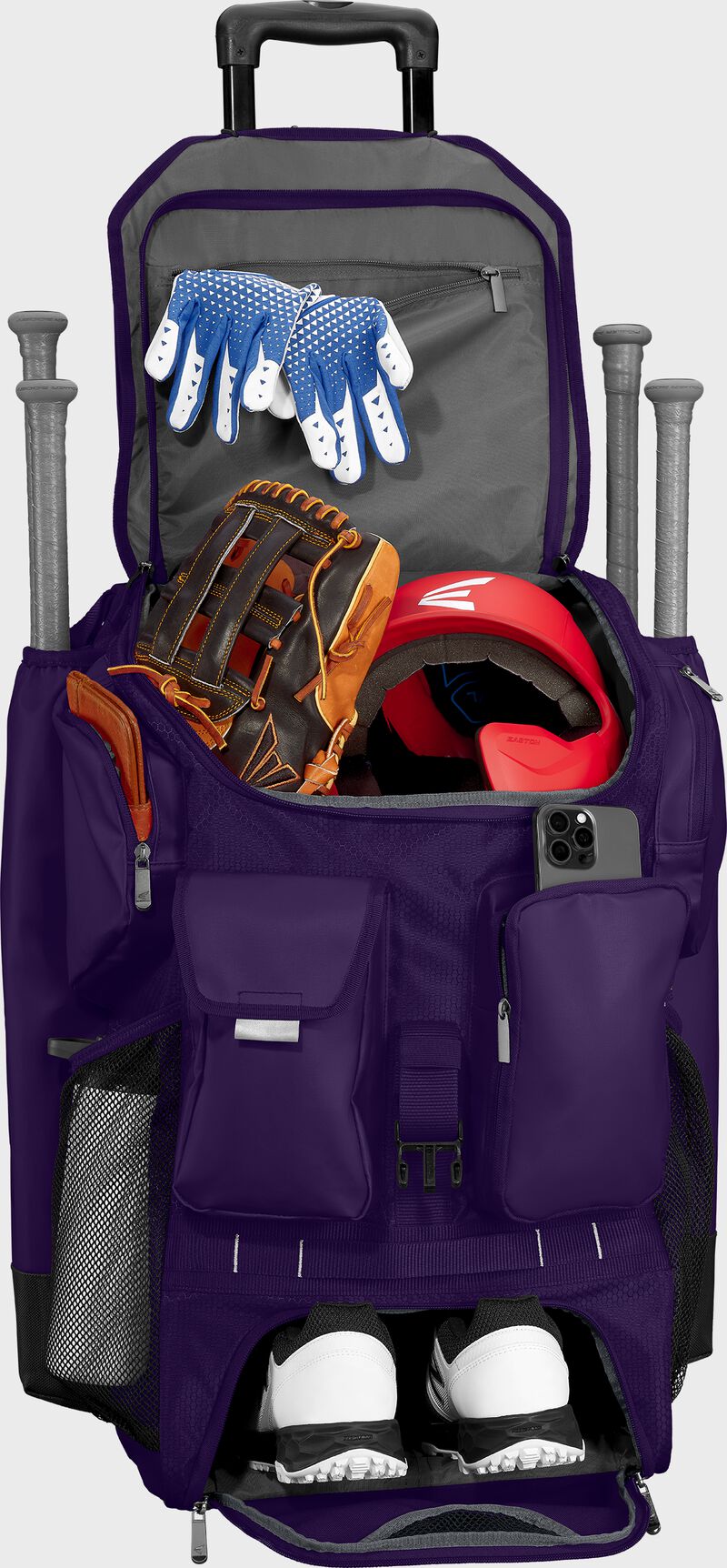 Easton Five Tool Phenom Wheeled Bag - Purple