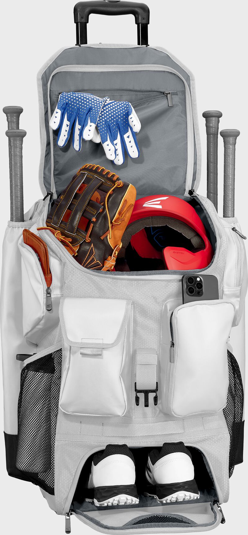 Easton Five Tool Phenom Wheeled Bag - White