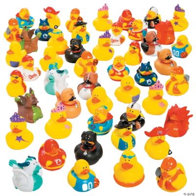 Rubber Ducky Assortment - 50 Pieces
