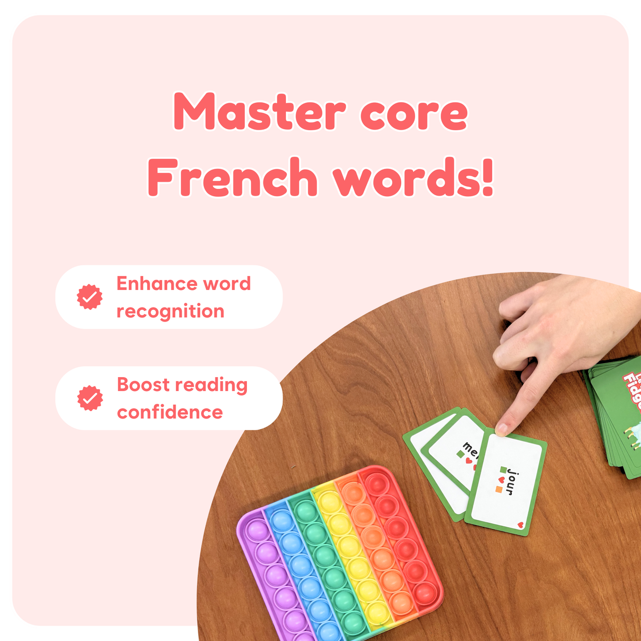 Languages - The Fidget Game: Le Jeu de Fidget Mots Visuels (French) :  Pre-K - Grade 3