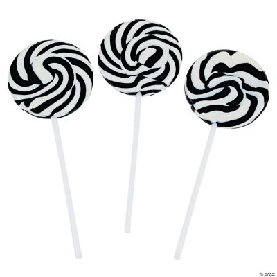Black And White Swirl Pop - 24 Pieces