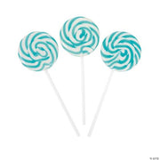 Aqua Blue Swirl Pop - 24 Pieces