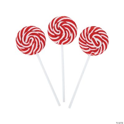 Red Swirl Pop - 24 Pieces
