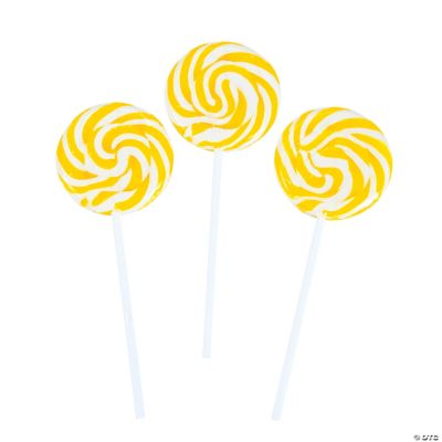 Yellow Swirl Pop - 24 Pieces