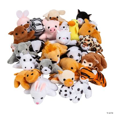 Mini Plush Animal Assortment - 48 Pieces