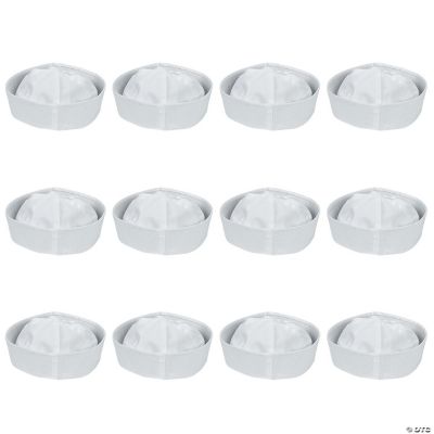 Diy White Sailor Hats - 12 Pieces