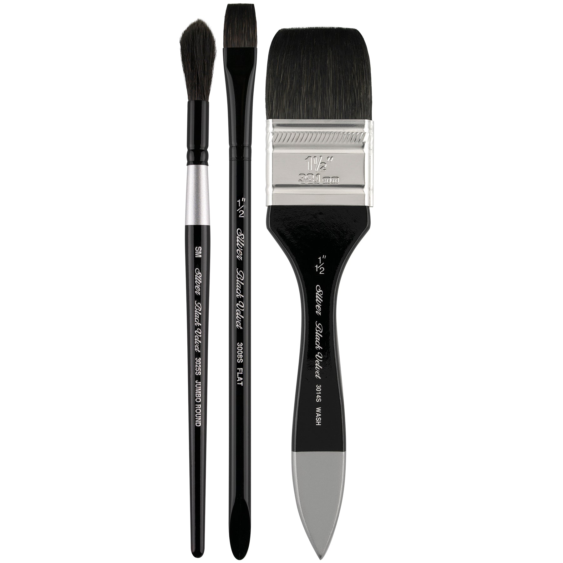 Black Velvet® 3-Piece BEST Plein Air W/C Brush Set