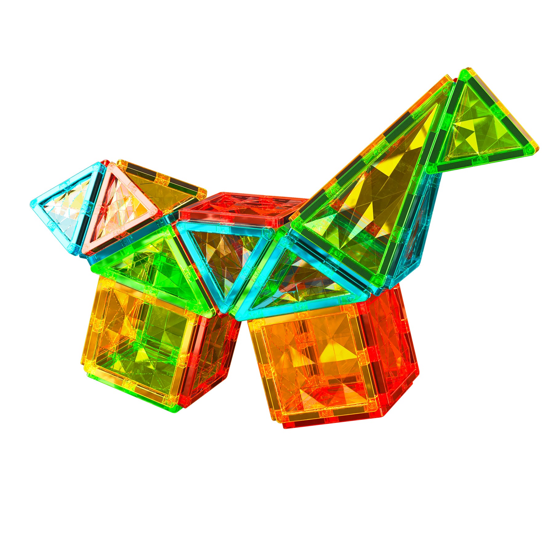 MAGNETIC TILES GEMS ROCKET 32PCS