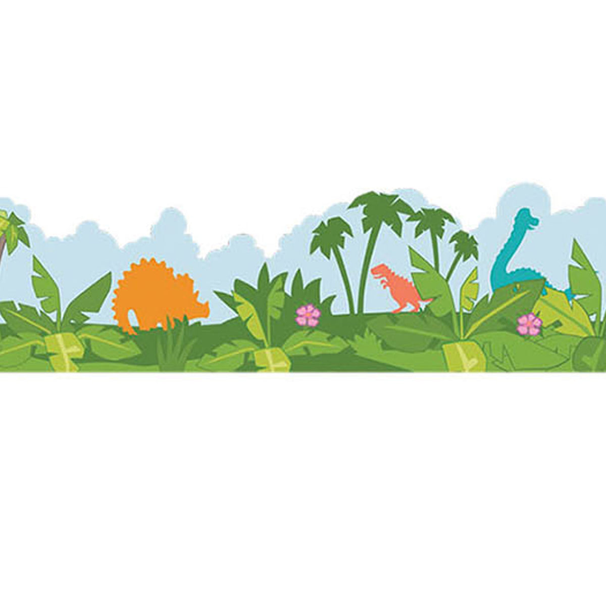 (2 PK) DECO TRIM XTRA WD DINO SCENE