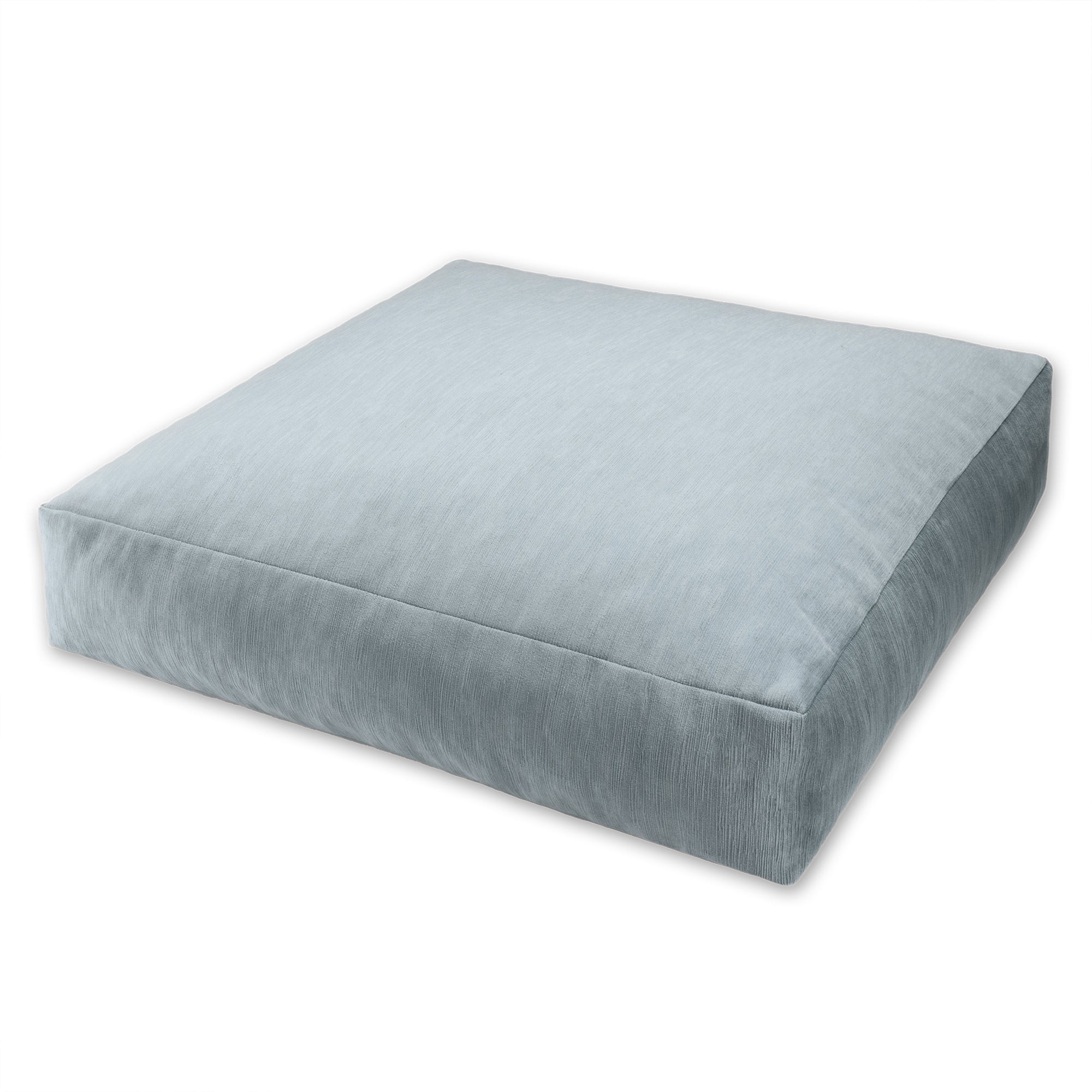 Jaxx Brio Large Décor Floor Pillow/Meditation Yoga Cushion, Plush Microvelvet, Ice