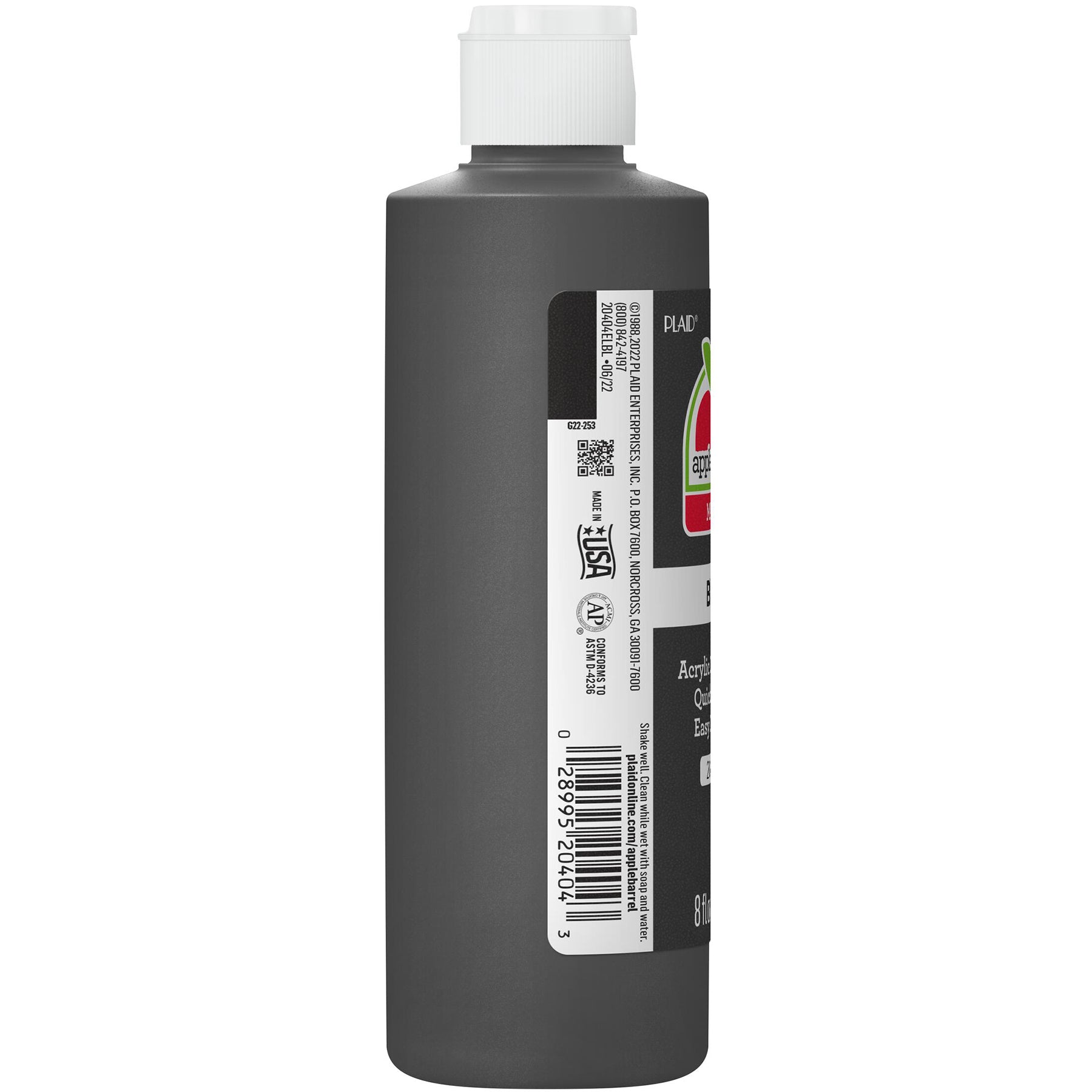 Acrylic Paint Matte, 8oz., Black