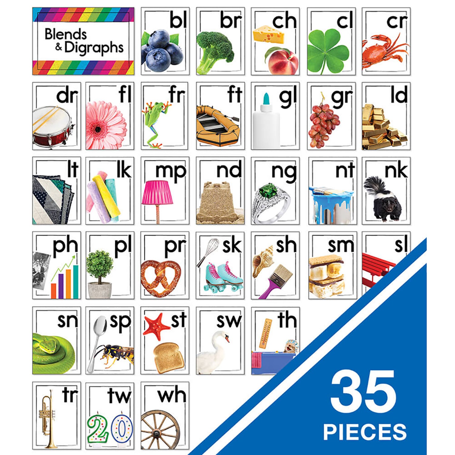 Blends and Digraphs Bulletin Board Set