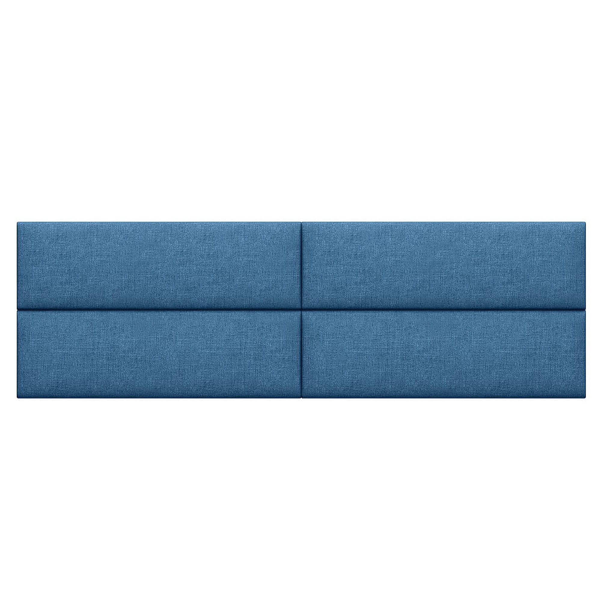 Jaxx Panelist Modern Padded Headboard – Set of 4 Wall Mounted Panels - King, Plum Microvelvet