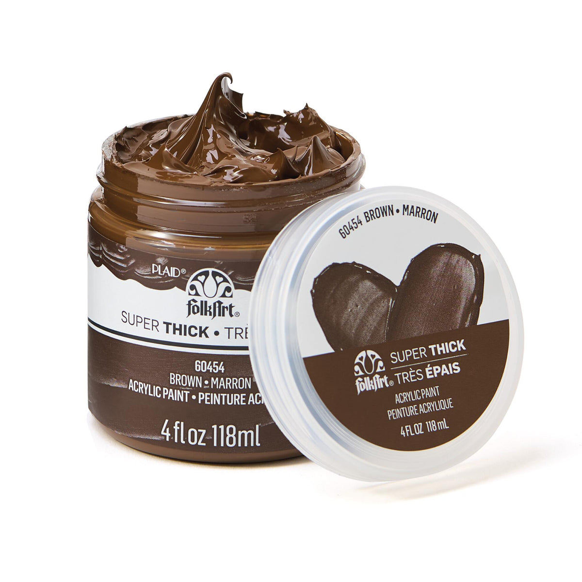 BROWN 4OZ ACRYLIC PAINT SUPER THICK