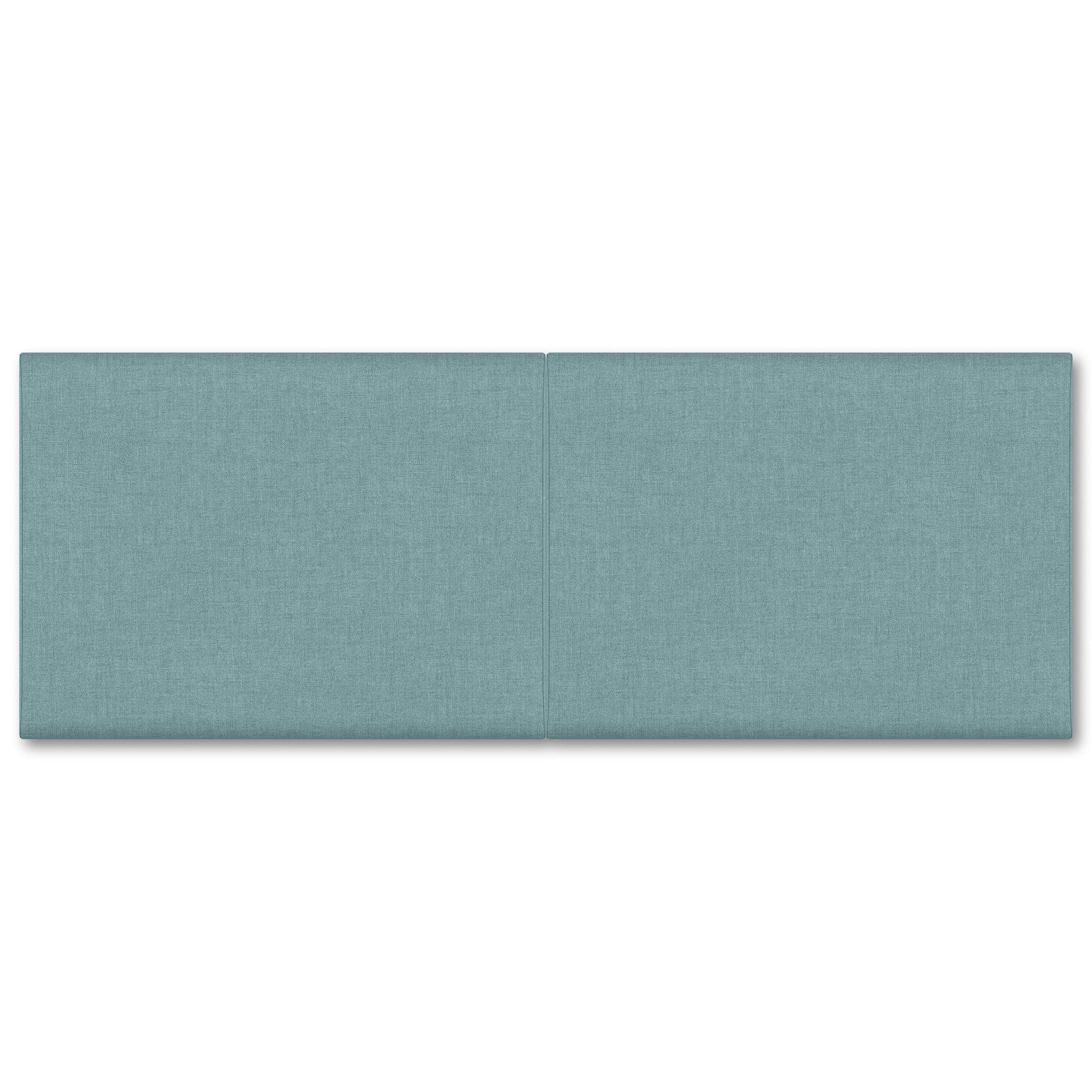 Jaxx Panelist Modern Padded Headboard- Set of 2 Wall Mounted Panels (Each 22.5" x 30")- Queen Double Tall, Microvelvet Plum