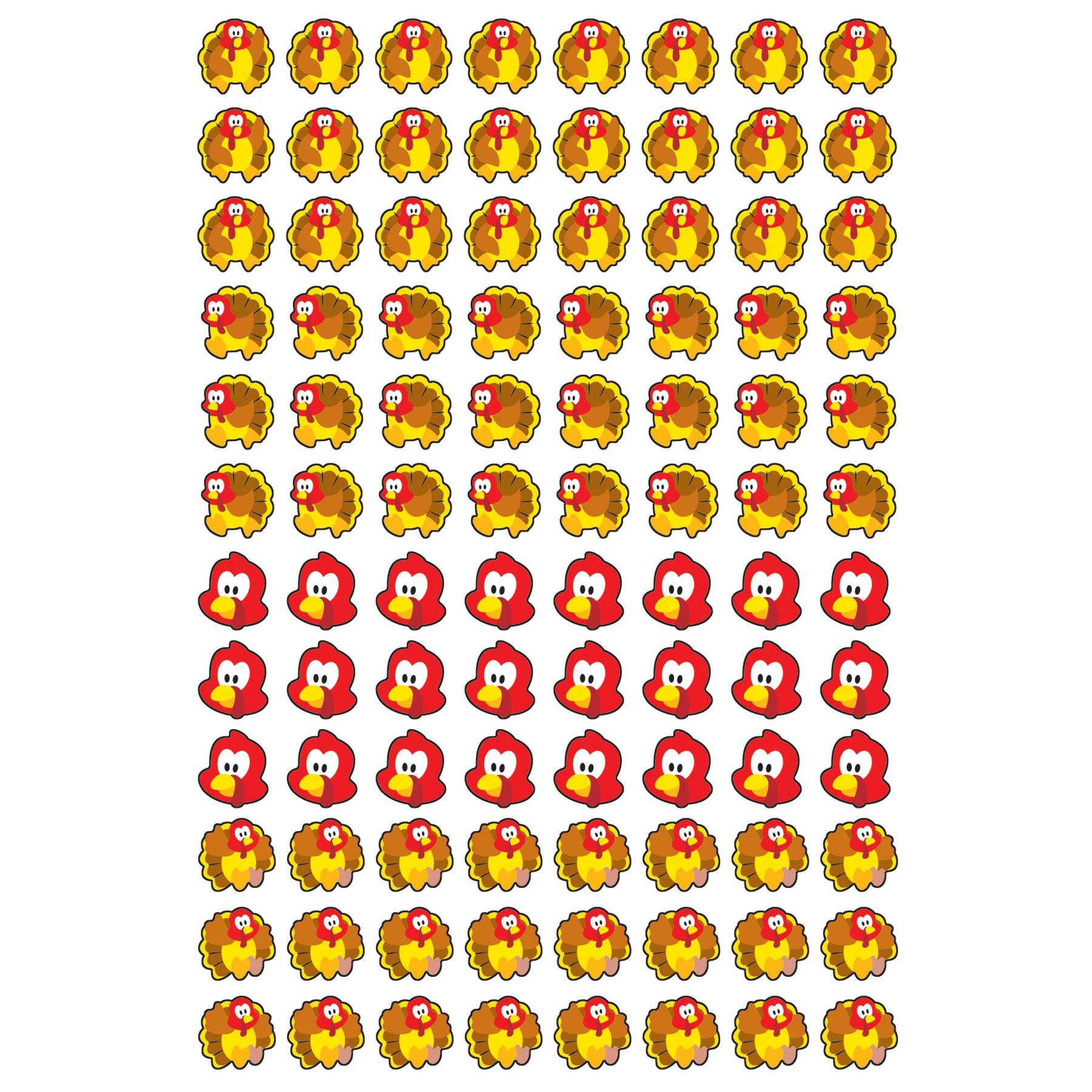 Turkey Time superShapes Stickers, 800 ct