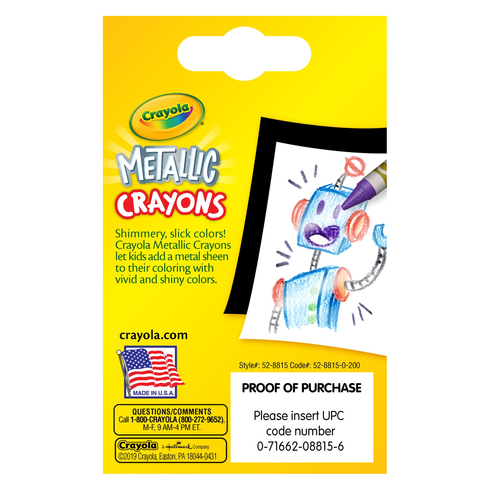 Metallic Crayons, 24 Colors