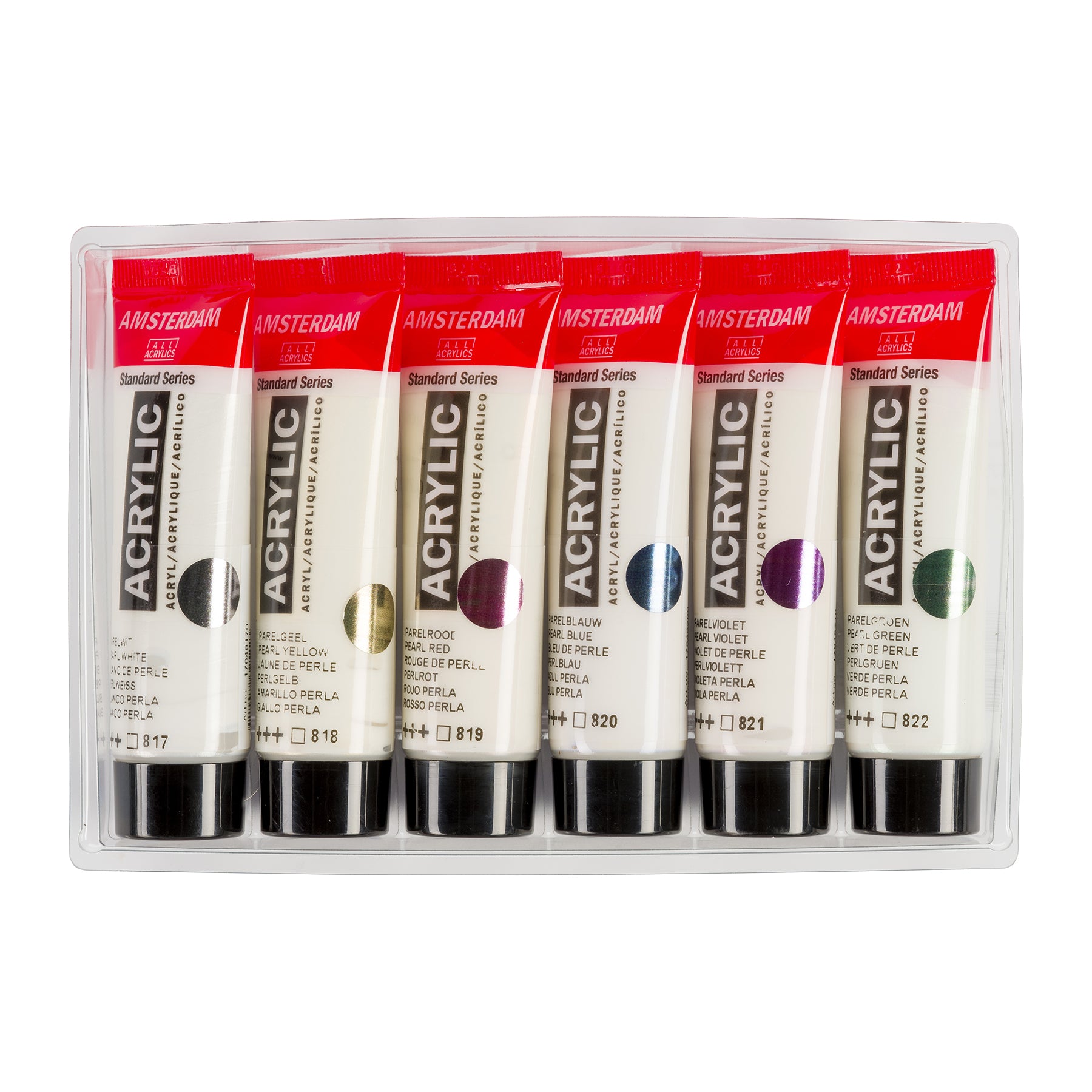 Standard Acrylic Pearl Set, 6 x 20mL