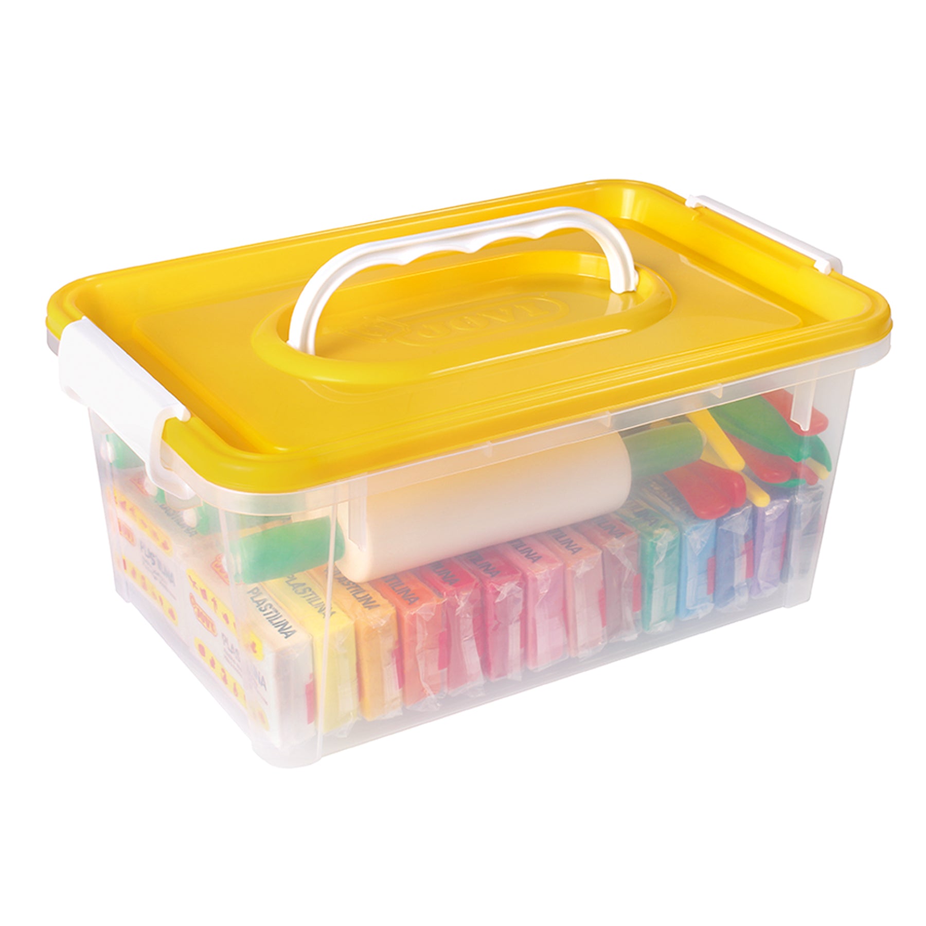 Plastilina Modeling Clay School Pack, 28 Bars, 4 Rollers, 15 Spatulas