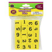 Foam Numbered Dice (1–6)