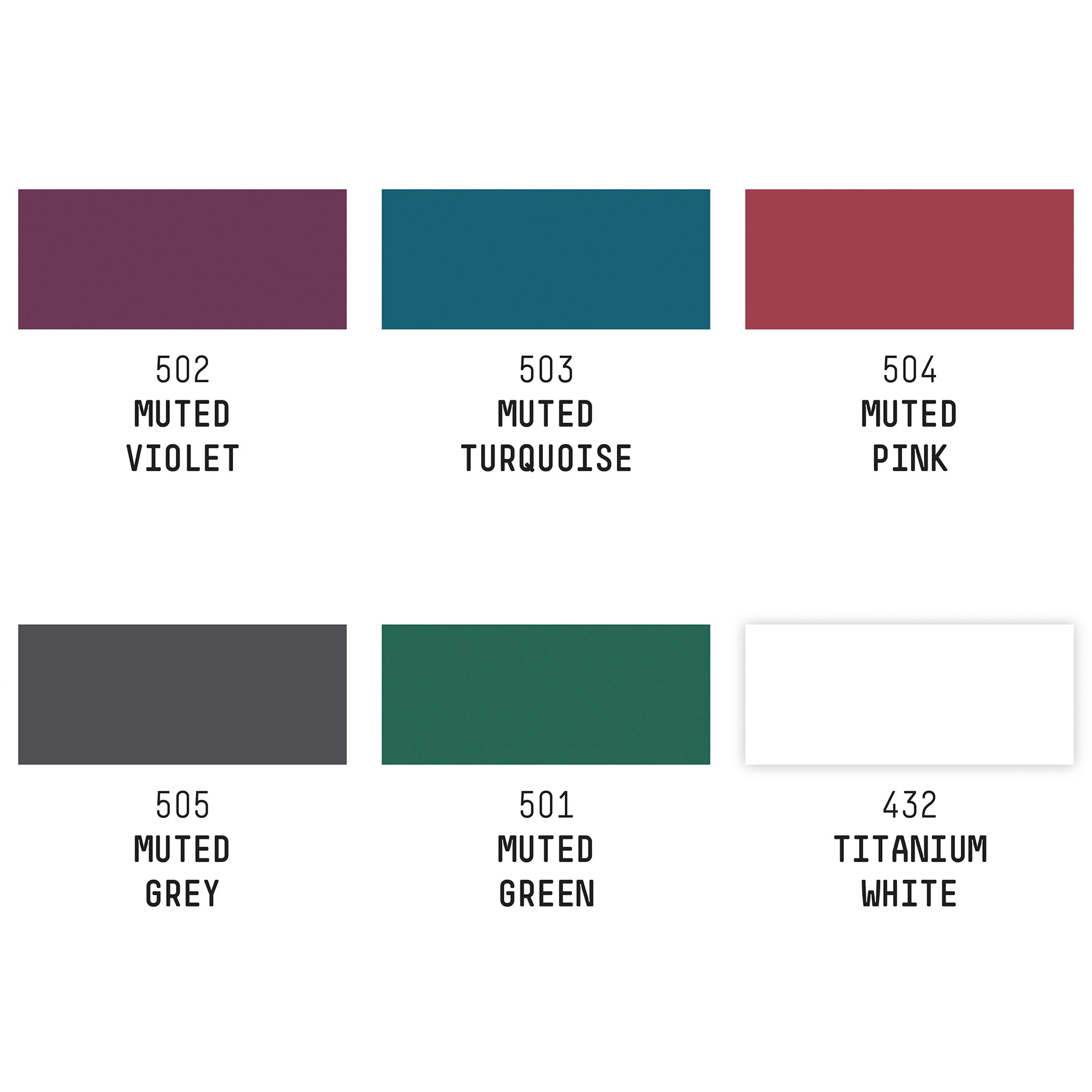 LQ Ink  Muted Collection + White