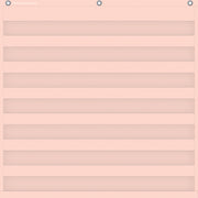 Blush 7 Pocket Chart, 28" x 28"