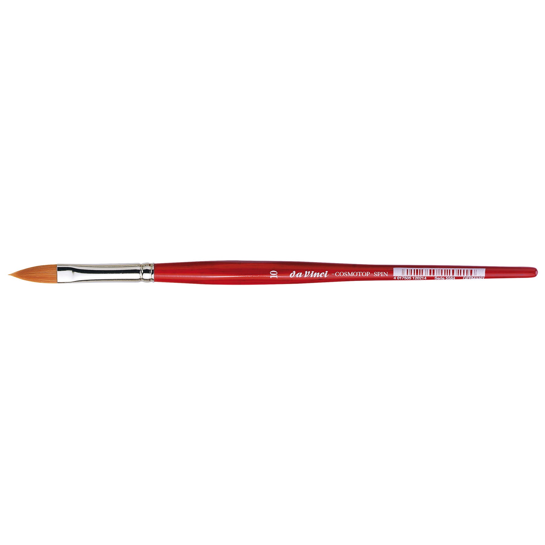 COSMOTOP-SPIN Silkpainting Brush, Synthetic, Watercolor, Oval-Pointed, Size 10