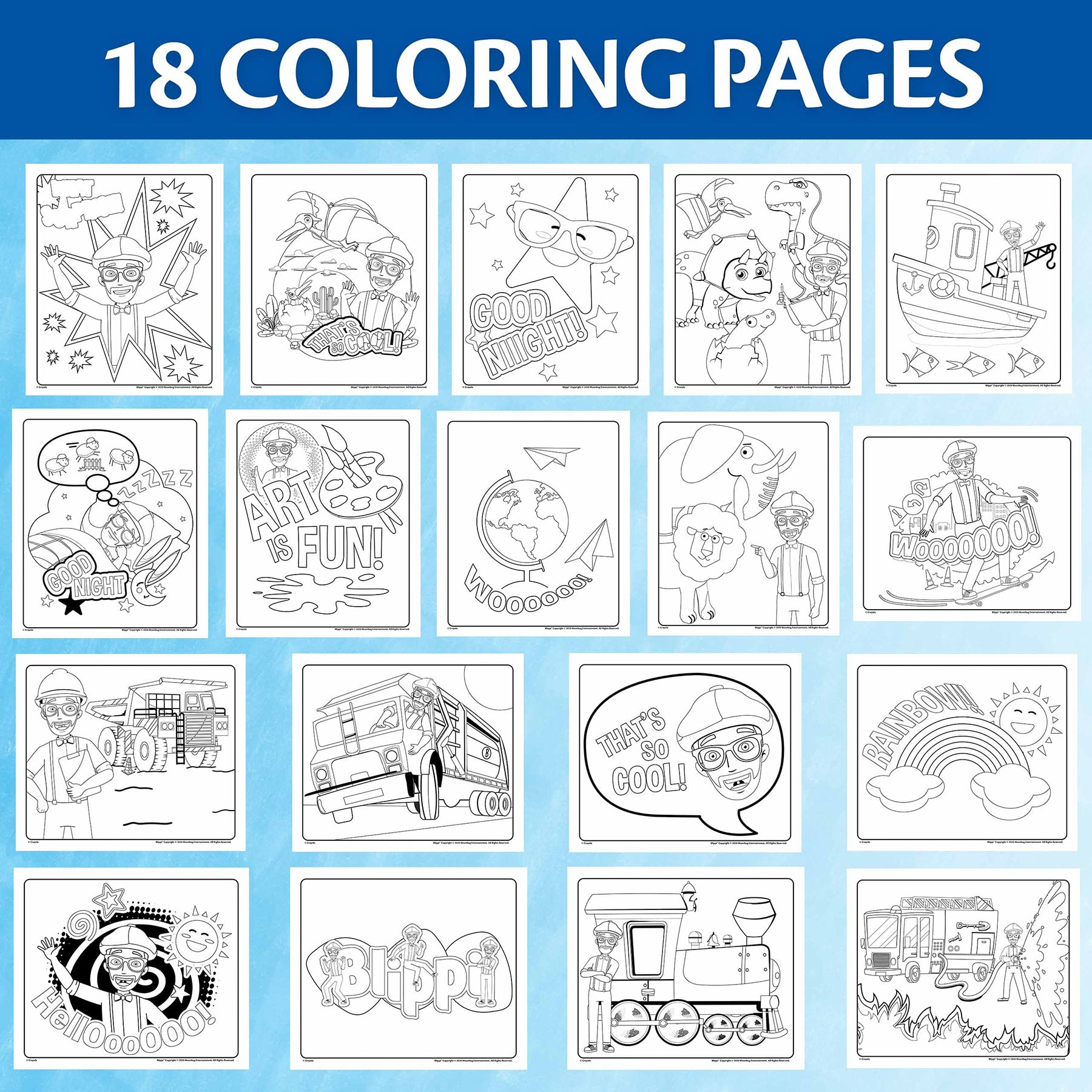 Color Wonder® Coloring Pad & Markers, Blippi