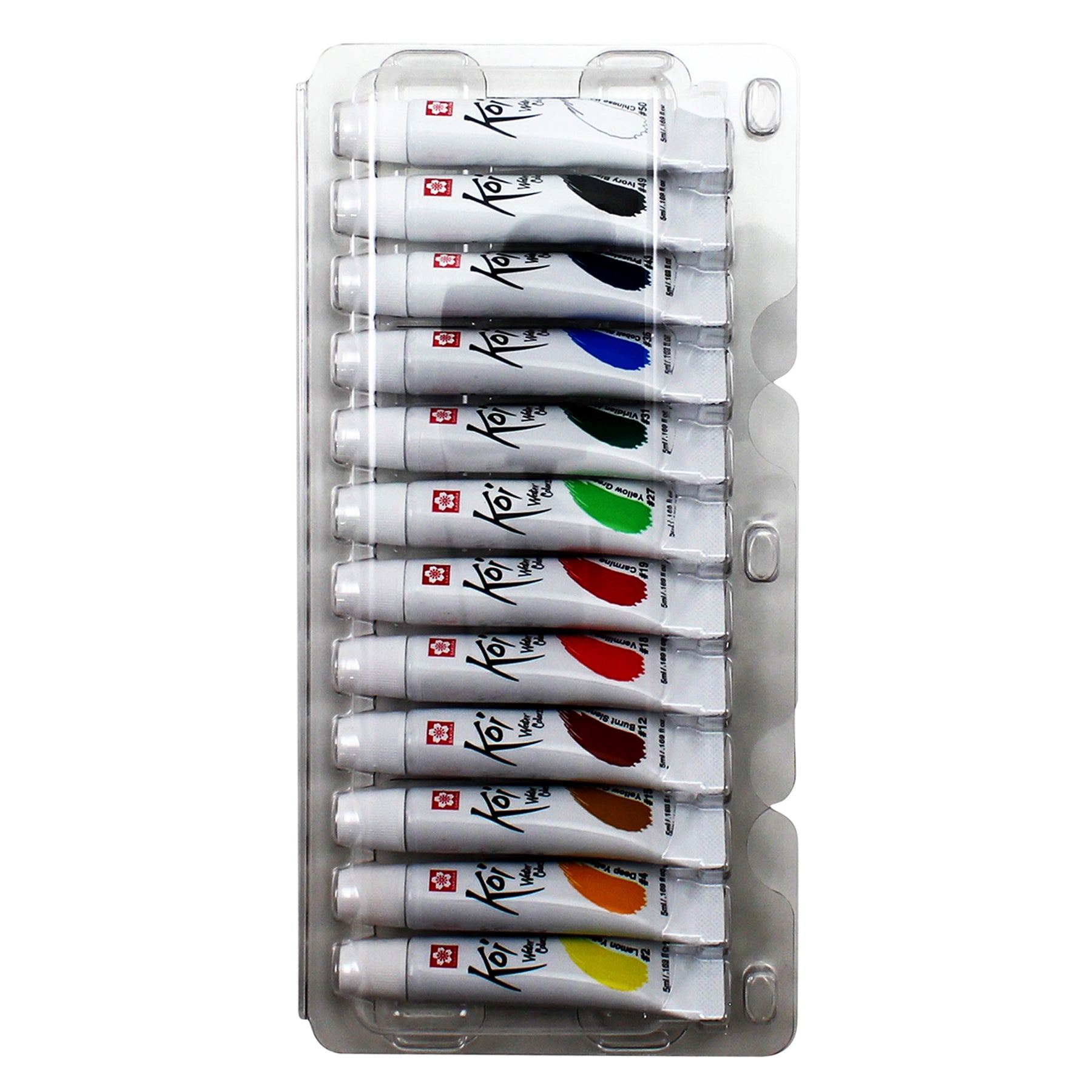 Koi Watercolor Tube Set, 5mL, 12 Colors