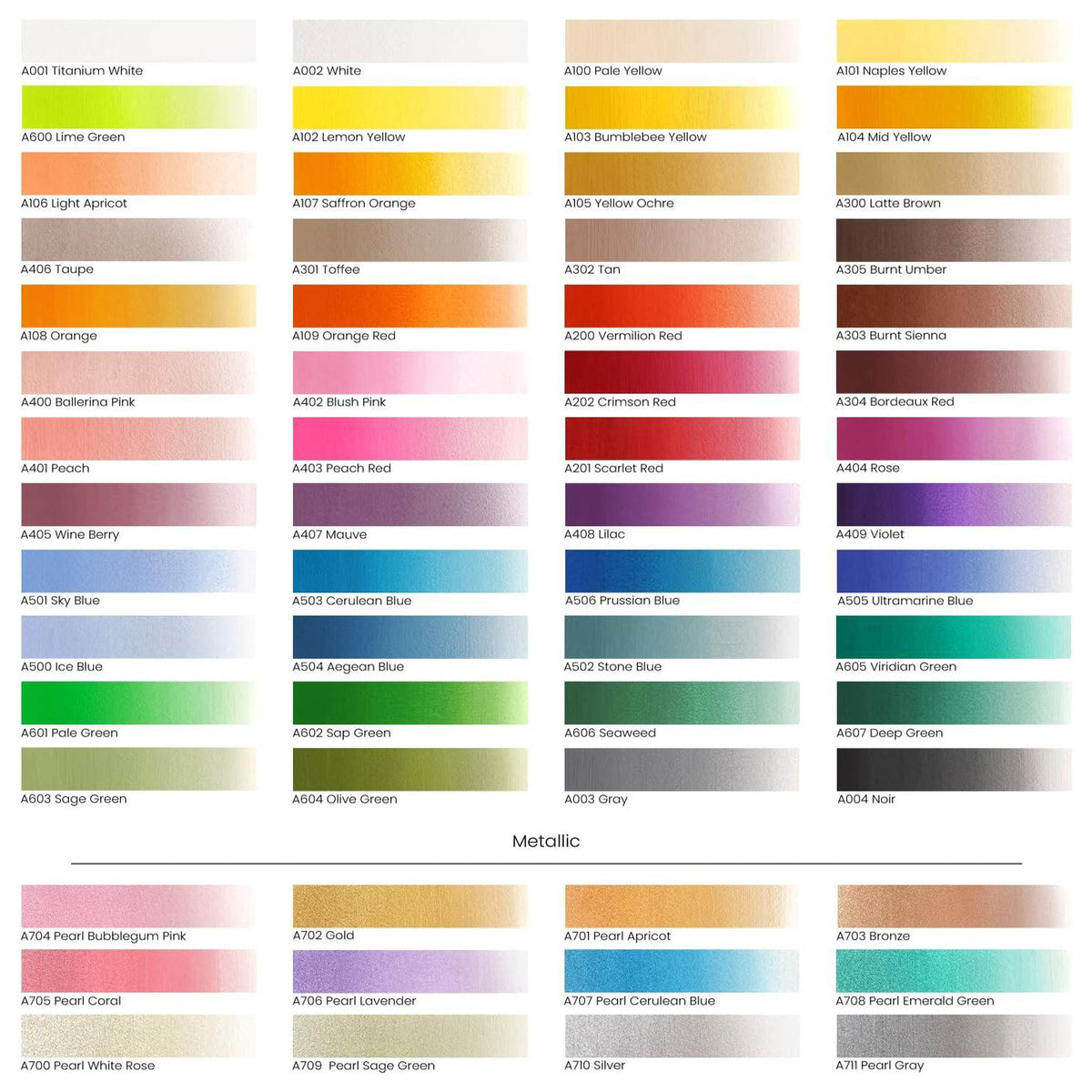 GOUACHE ACRYLIC PAINT SET 60 PC