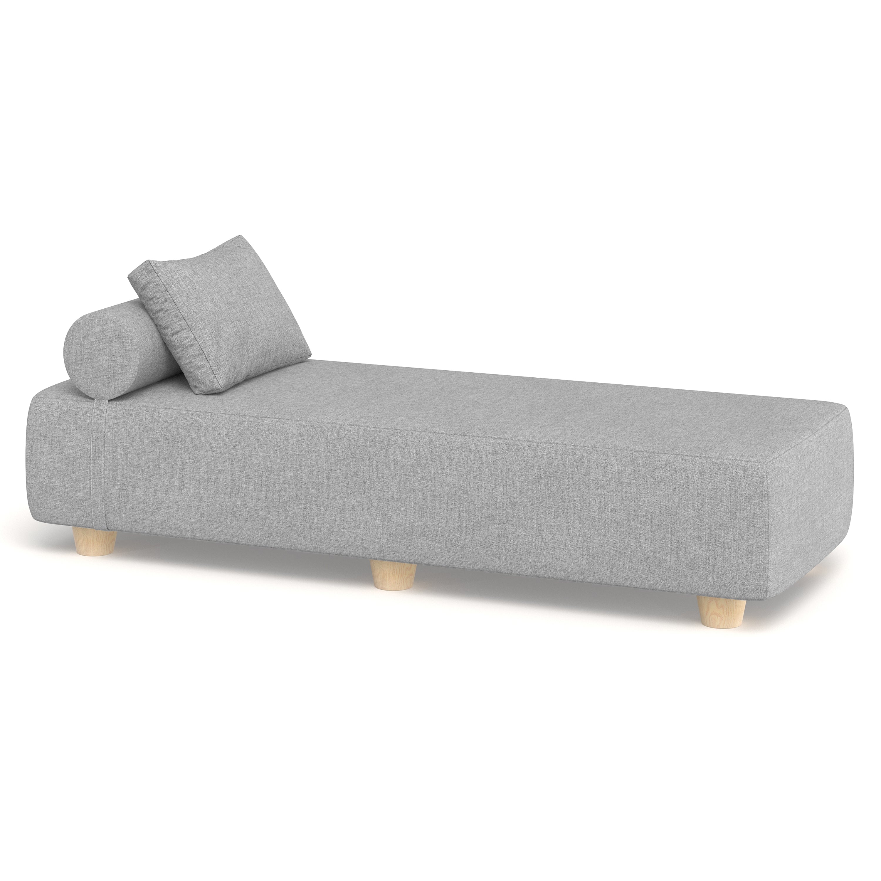 Jaxx Alvy Outdoor Sun Lounger – Luxurious Sunbed with Hevea Wood Feet, Sunbrella Granite