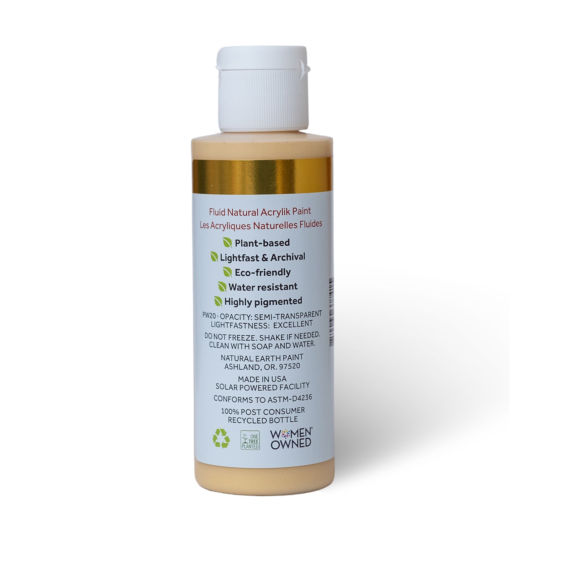 Natural Fluid Acrylik - 4 oz - Gold Mica