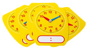 Write-On Wipe-Off Clock Dials