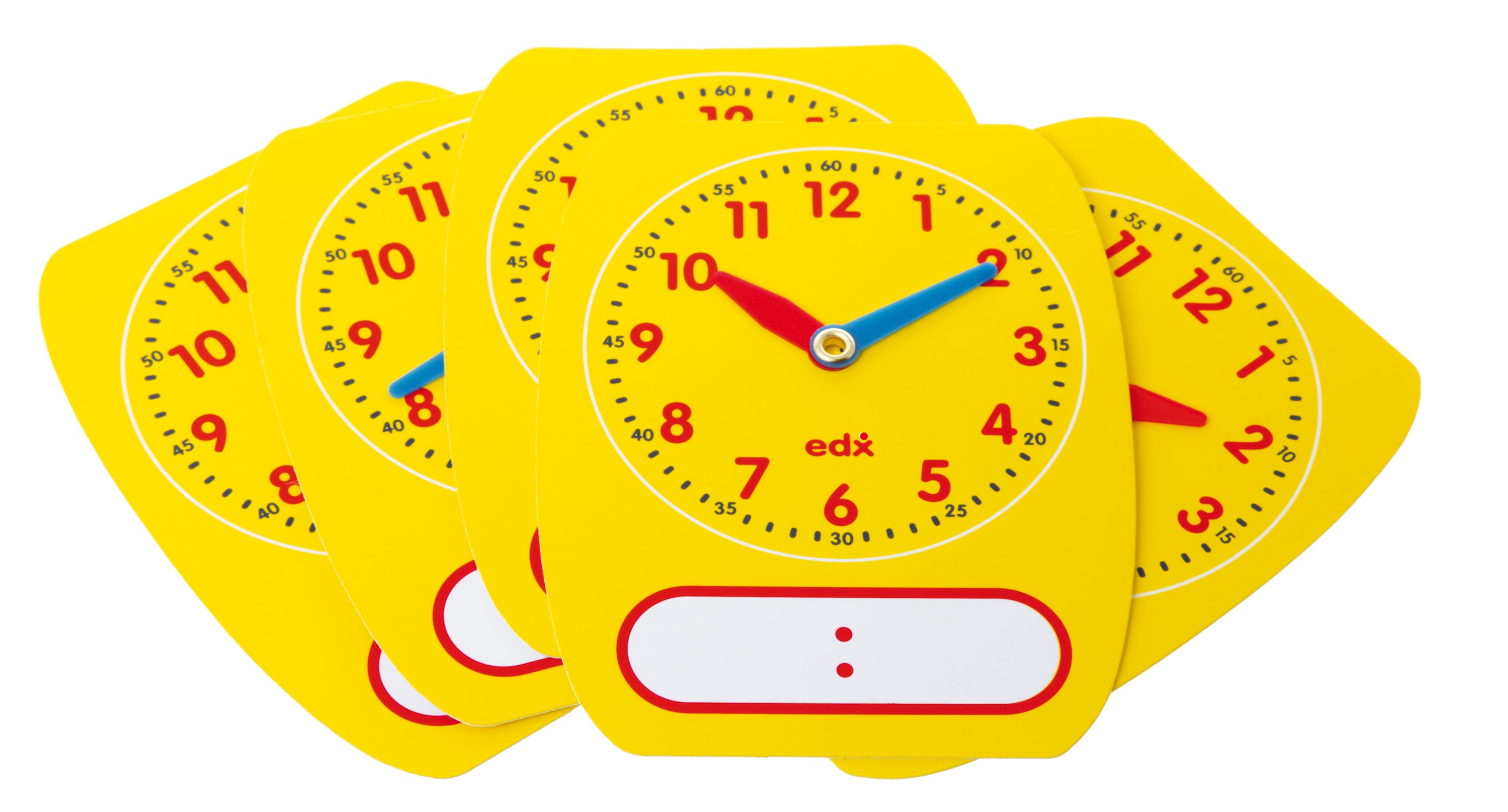 Write-On Wipe-Off Clock Dials
